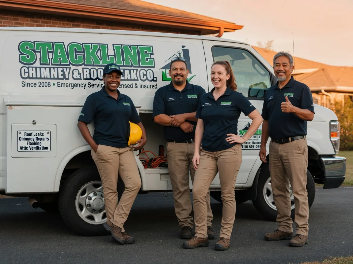 Chimney flashing repair company in Berwick, IL